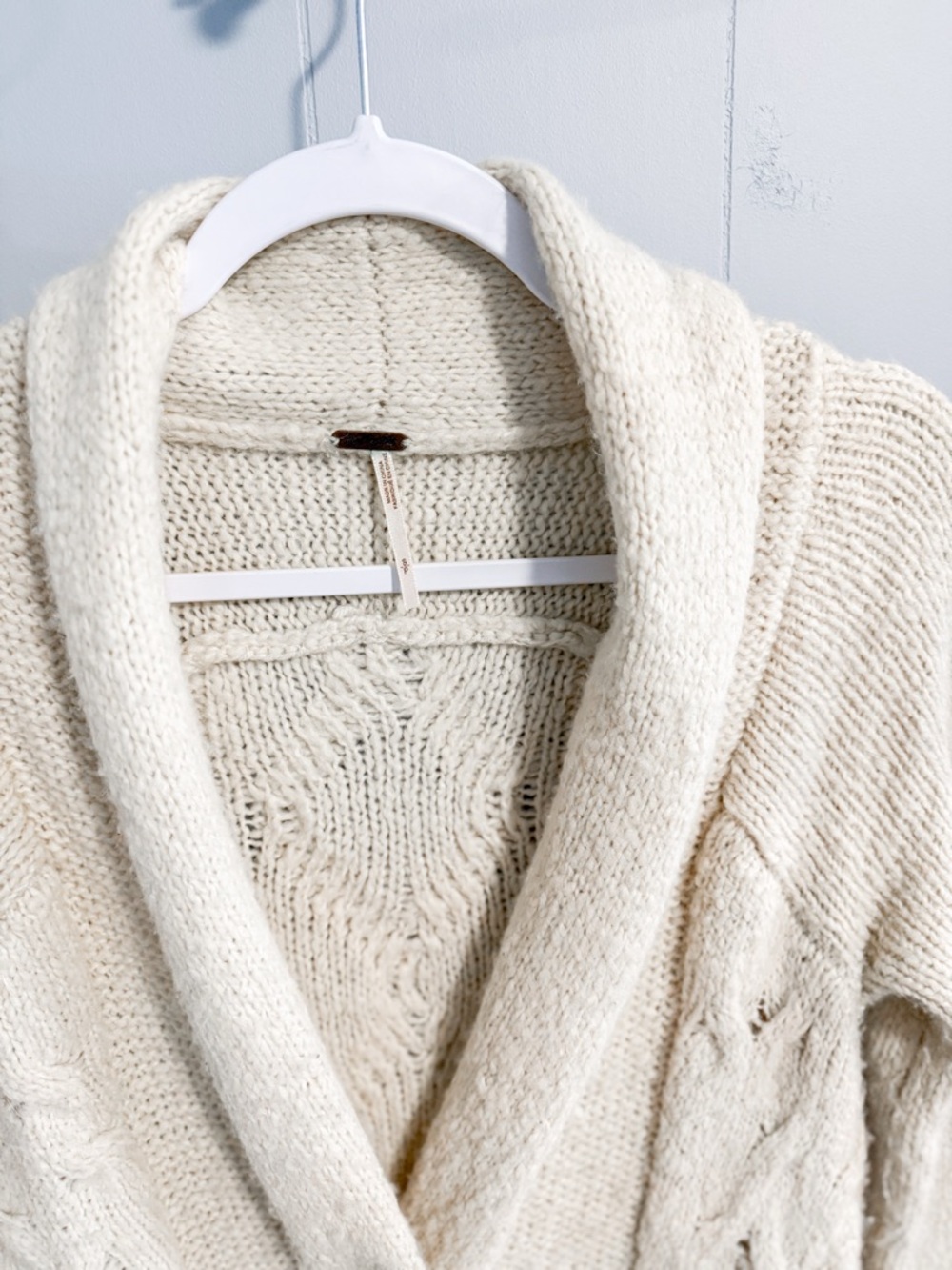 SOLD Free People Far Away Cable Knit Cardigan - Picture 7 of 9